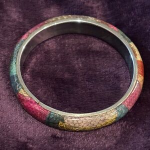 Multicolor Bangle Bracelet (handmade)